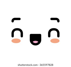 Vector Cartoon Happy Face