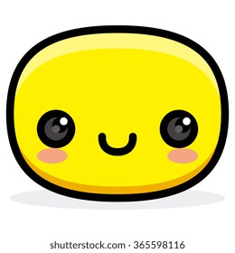 Vector Cartoon Happy Face