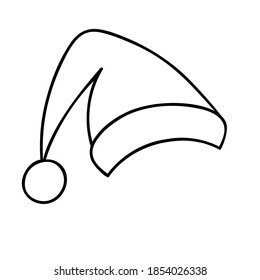 Vector cartoon hat. Hand drawn cap. Winter header.
