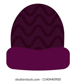 Vector Cartoon Hat Icon Isolated On White Background