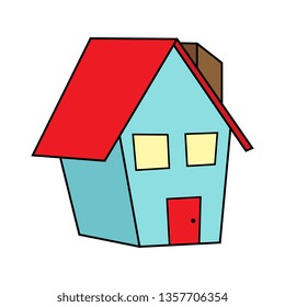 Vector Cartoon House