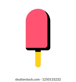 Vector Cartoon Ice Lolly Icon Isolated On White Background