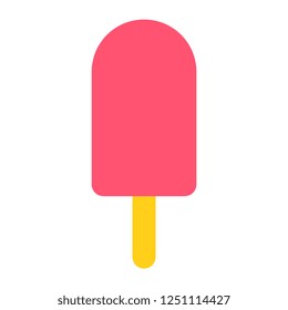 Vector Cartoon Ice Lolly Icon Isolated On White Background