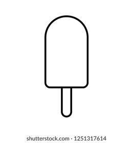 Vector Cartoon Ice Lolly Icon Isolated On White Background