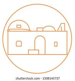 Vector Cartoon Icon Of San Bernardo De Vértiz Ruins