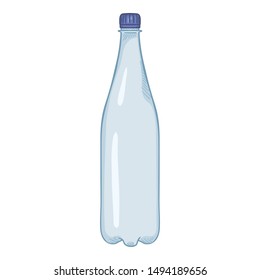 Vector Cartoon Illustration -Big Plastic Bottle