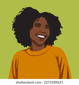 Vector cartoon illustration cute avatar