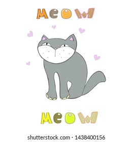 Vector cartoon illustration. Vector design element. Cartoon design style. Silhouette isolated. Cute vector illustration.
