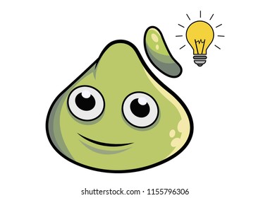 Vector cartoon illustration of dimsum idea. Isolated on white background.