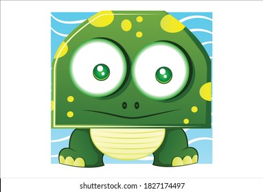 Vector cartoon illustration of a dinosaur. Isolated on white background.