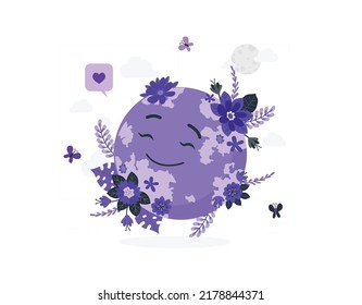  Dibujo vectorial de la tierra lindo personaje de la cara cara cara tierra día a día para diseñar carteles, afiches, fondos, ...etc.