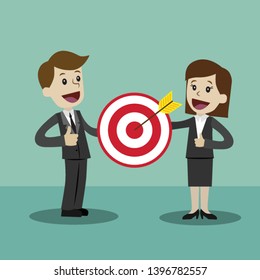 Vector cartoon illustration in a flat style