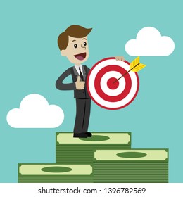 Vector cartoon illustration in a flat style