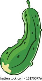 vector cartoon illustration fresh pickles