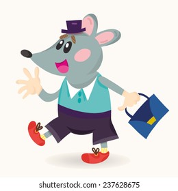 Vector Cartoon Illustration of funny character in awesome colors.