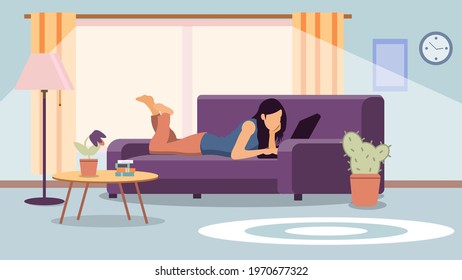 201 Sexy woman on couch vector Images, Stock Photos & Vectors ...