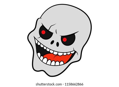 Happy Cartoon Blue Monster Vector Halloween Stock Vector (Royalty Free ...