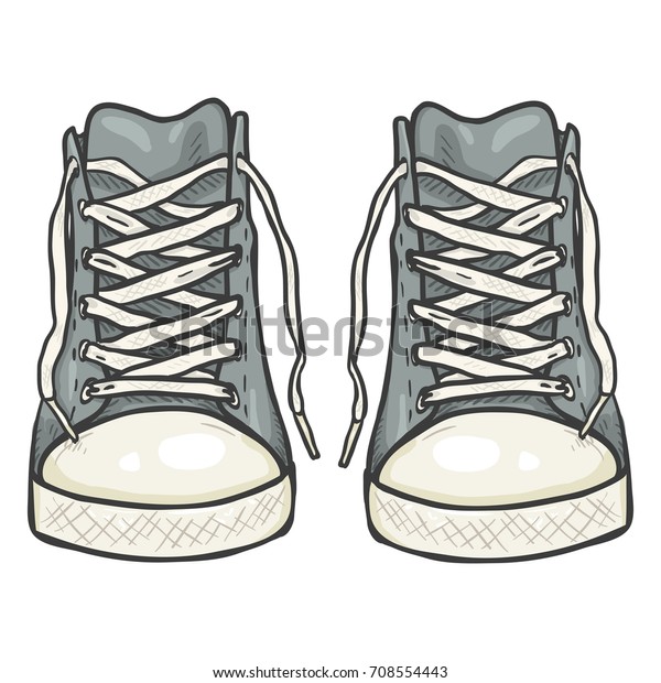 cartoon converse drawing