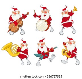 Vector Cartoon Illustration of Santa Claus for you Design