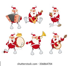 Vector Cartoon Illustration of Santa Claus for you Design. Cartoon Character