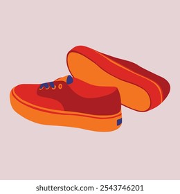 Vektorcartoon-Illustration von Turnschuhen