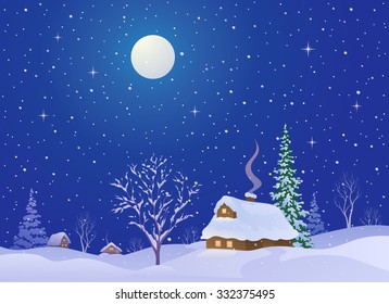 68 Log cabin christmas clip art Images, Stock Photos & Vectors ...