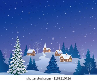 140 Clip Art Small Winter Village Images, Stock Photos & Vectors 