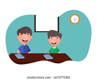 Enfant Qui Rigole Illustrations Images Et Images Vectorielles De Stock Shutterstock