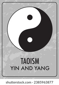 A vector cartoon illustration of the Yin and Yang symbol
