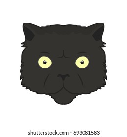Vector cartoon illustrations of a cat