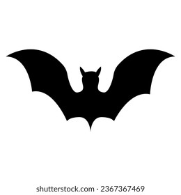 Vector cartoon image of a bat. Halloween and fun concept. Creepy elements for your design.