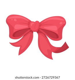 Imagen de dibujos animados de Vector de un arco en honor al Día de San Valentín (14 de febrero) y el Día de la Madre. Concepto de amor y romance. Elemento para su diseño.