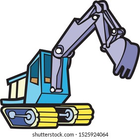 Vector cartoon image of a cartoon, a bright, cute, suitable for children.
