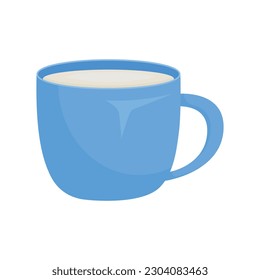 Imagen vectorial de los productos lácteos. Un recipiente con leche. El concepto de un estilo de vida saludable y de la cocina. Un elemento para su diseño.