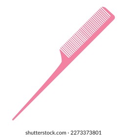 Vector cartoon image of a hairdressing comb for a beauty salon. The concept of self-care and beauty services. Cute elements for your design.