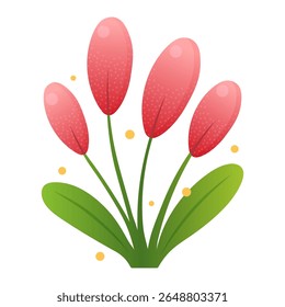 Vector cartoon image of magical plants and flowers. Concept of magical plants for potion making and witchcraft. Magic forest. Element for your design