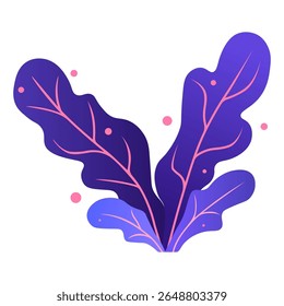 Vector cartoon image of magical plants and flowers. Concept of magical plants for potion making and witchcraft. Magic forest. Element for your design