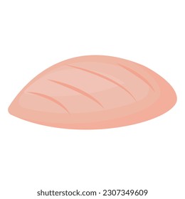 Vektorgrafik von Fleischprodukten. Das Konzept von frischem Fleisch, geräucherten Würstchen, etc. Kochen und Verkauf von Elementen für Ihr Design.