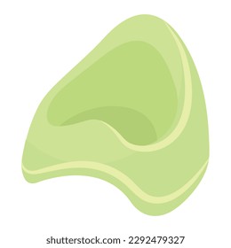 Imagen vectorial de una olla para niños. El concepto de crianza y cuidado del bebé. Elementos delicados para su diseño.