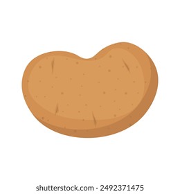 Vektorgrafik Cartoon Bild einer Kartoffel. Essen und Kochen Konzept. Auf dem Feld angebaute Wurzelgemüse. Element für Ihr Design