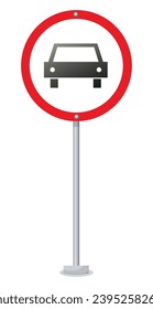 Imagen vectorial de las señales de tránsito. Concepto de reglas de conducción y tráfico. Elementos para su diseño.
