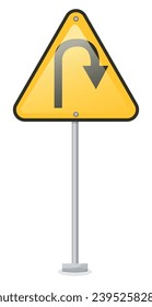 Vector cartoon image of road signs. Driving and traffic rules concept. Elements for your design.