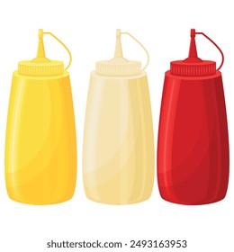 Vector cartoon image of sauce for food. Food supplement concept. Element for your design.