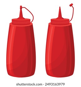 Vector cartoon image of sauce for food. Food supplement concept. Element for your design.