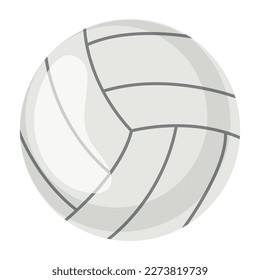 Vector cartoon image of a sports ball. The concept of sports, hobbies and competitions. A useful activity. A bright element for your design.