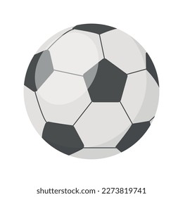 Vector cartoon image of a sports ball. The concept of sports, hobbies and competitions. A useful activity. A bright element for your design.