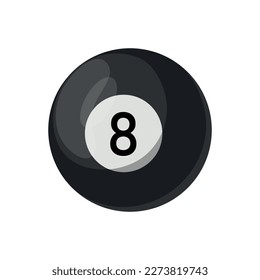 Vector cartoon image of a sports ball. The concept of sports, hobbies and competitions. A useful activity. A bright element for your design.