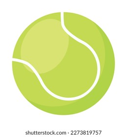 Vector cartoon image of a sports ball. The concept of sports, hobbies and competitions. A useful activity. A bright element for your design.