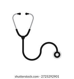 Vector cartoon image of a stethoscope. Hospital elements for your design.