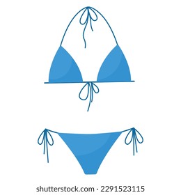Imagen vectorial de un traje de baño. El concepto de ocio, viajes y playa Elementos coloridos para el diseño.